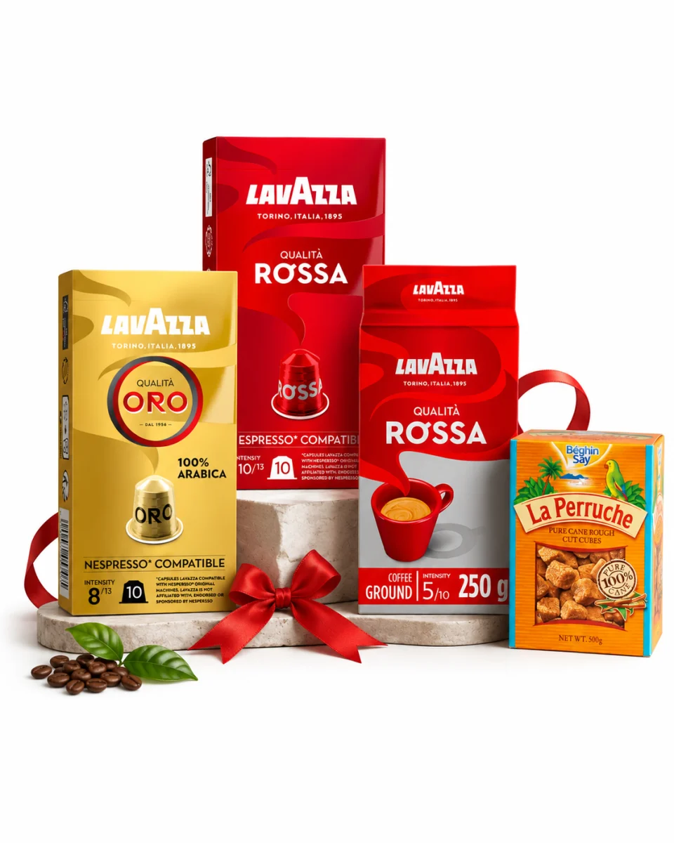 Lavazza coffee and cane sugar gift bundle inspiration