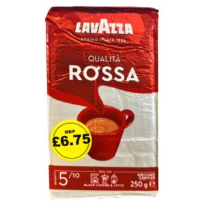 Lavazza Qualità Rossa Ground Coffee 250g PMP £6.75 - Case of 6