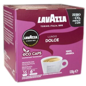 Lavazza A Modo Mio Lungo Dolce Capsules 124.8g - Case of 6