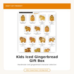 Kids Iced Gingerbread Gift Box