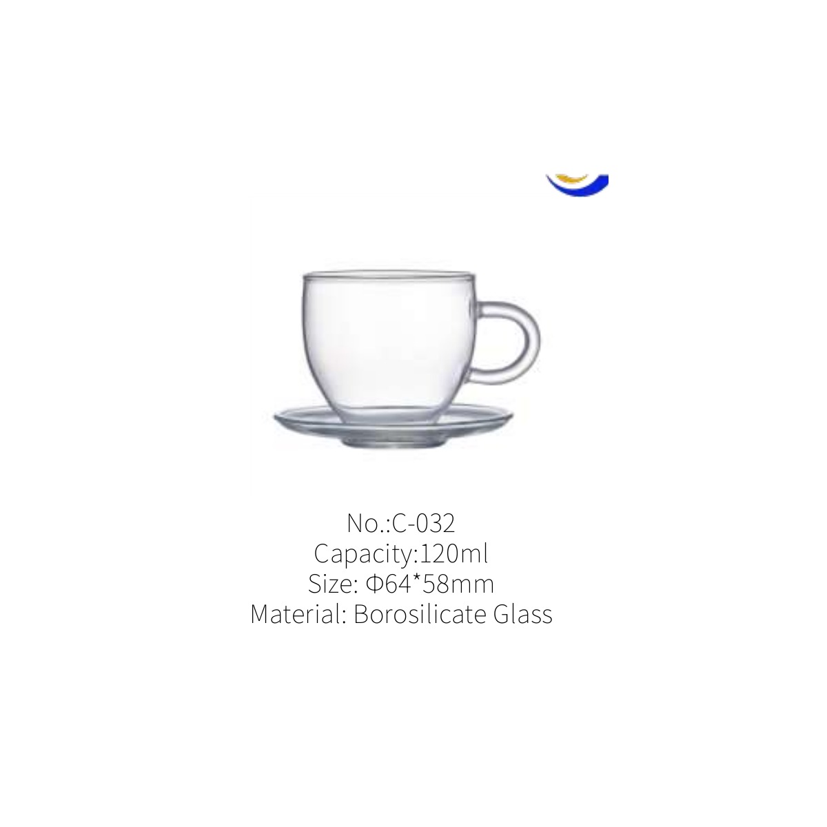 Royaltop Coffee and Tea Glass Cup C-032 - Image 2