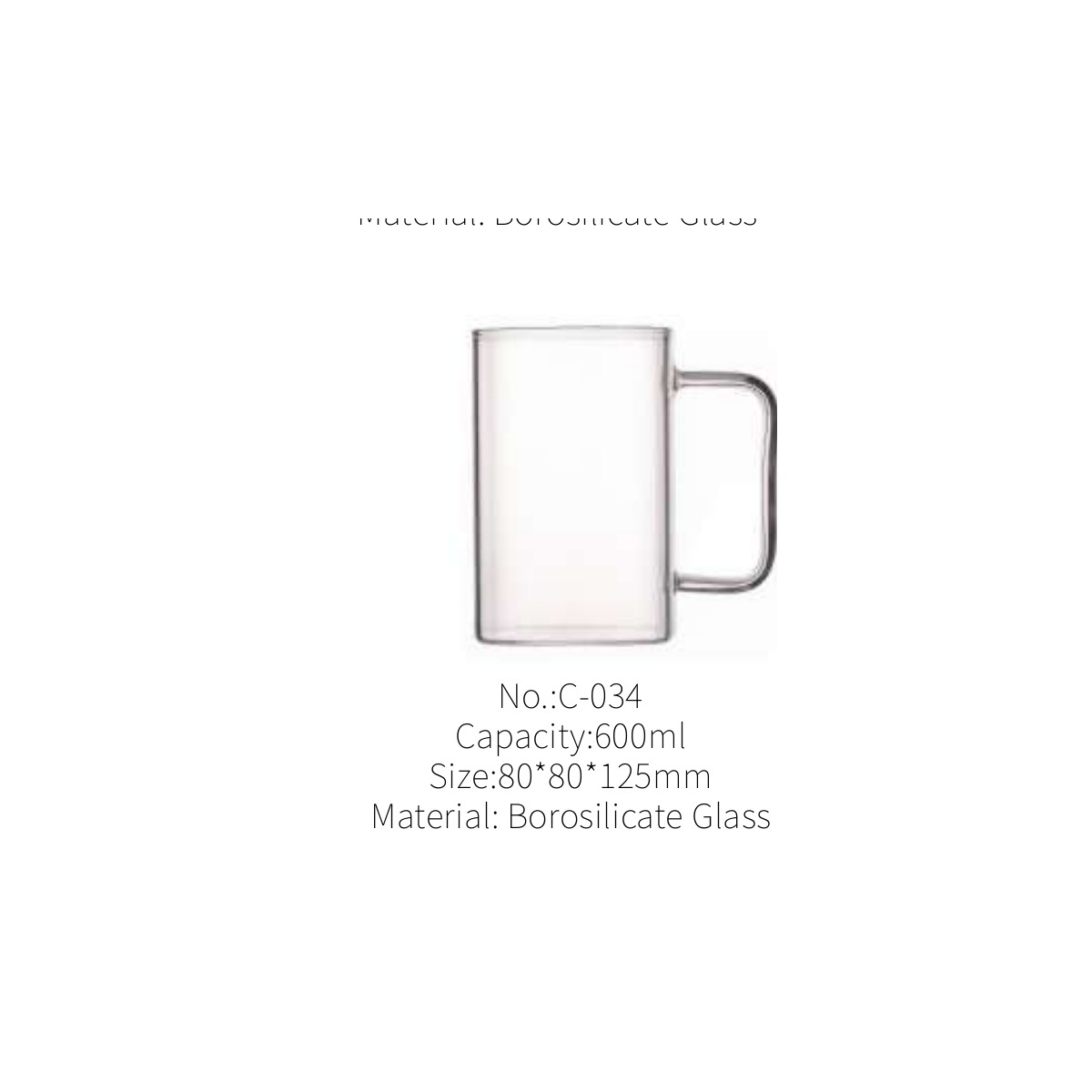 Royaltop Coffee and Tea Glass Cup C-034 - Image 2