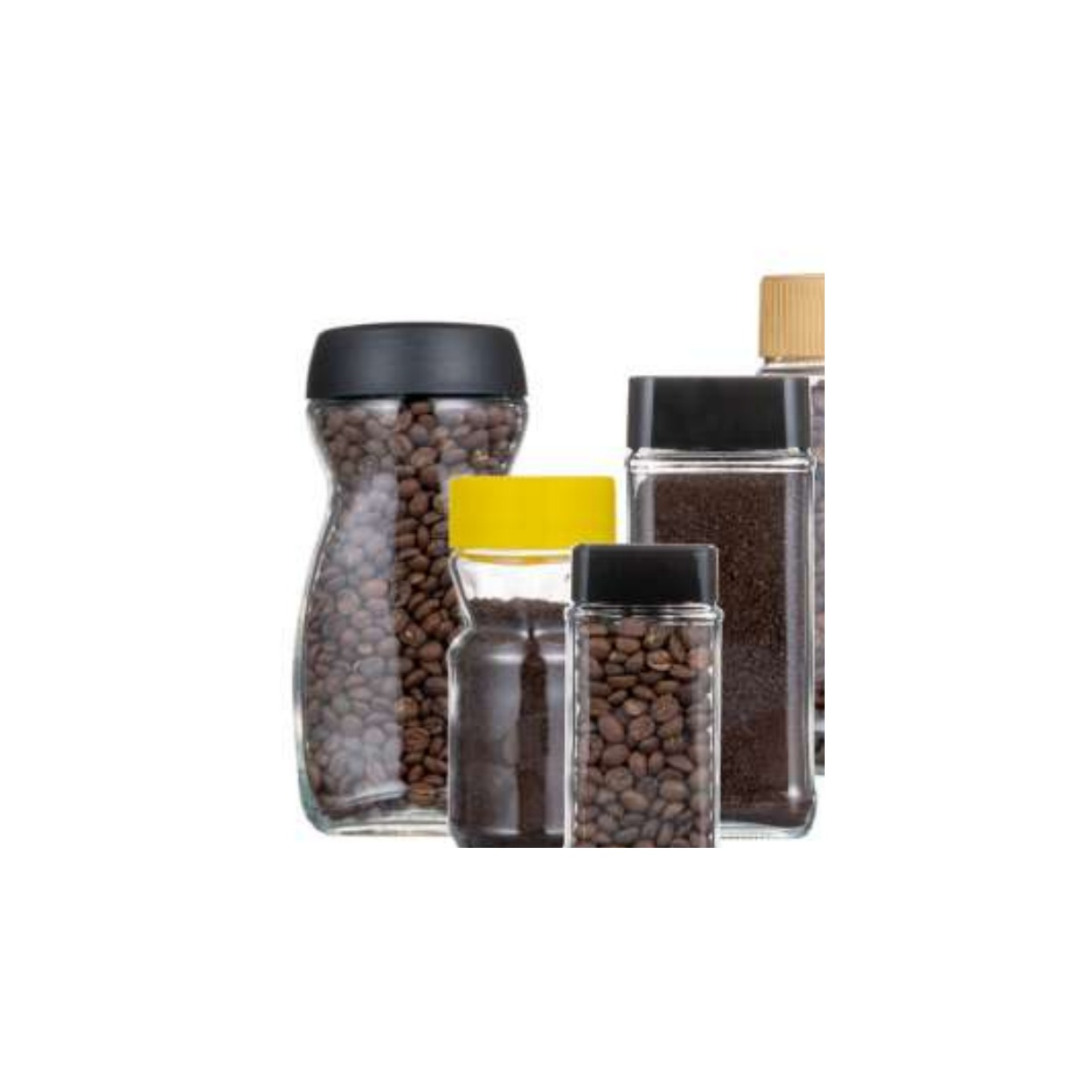 Royaltop Instant Coffee Glass Jar Collection E-027